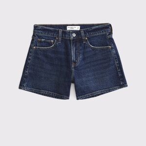 Abercrombie & Fitch The A-Line Short Mid Rise Dark Wash